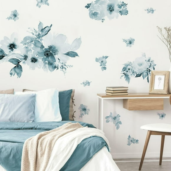 Roommates Watercolor Floral Peel & Stick Wall Decals