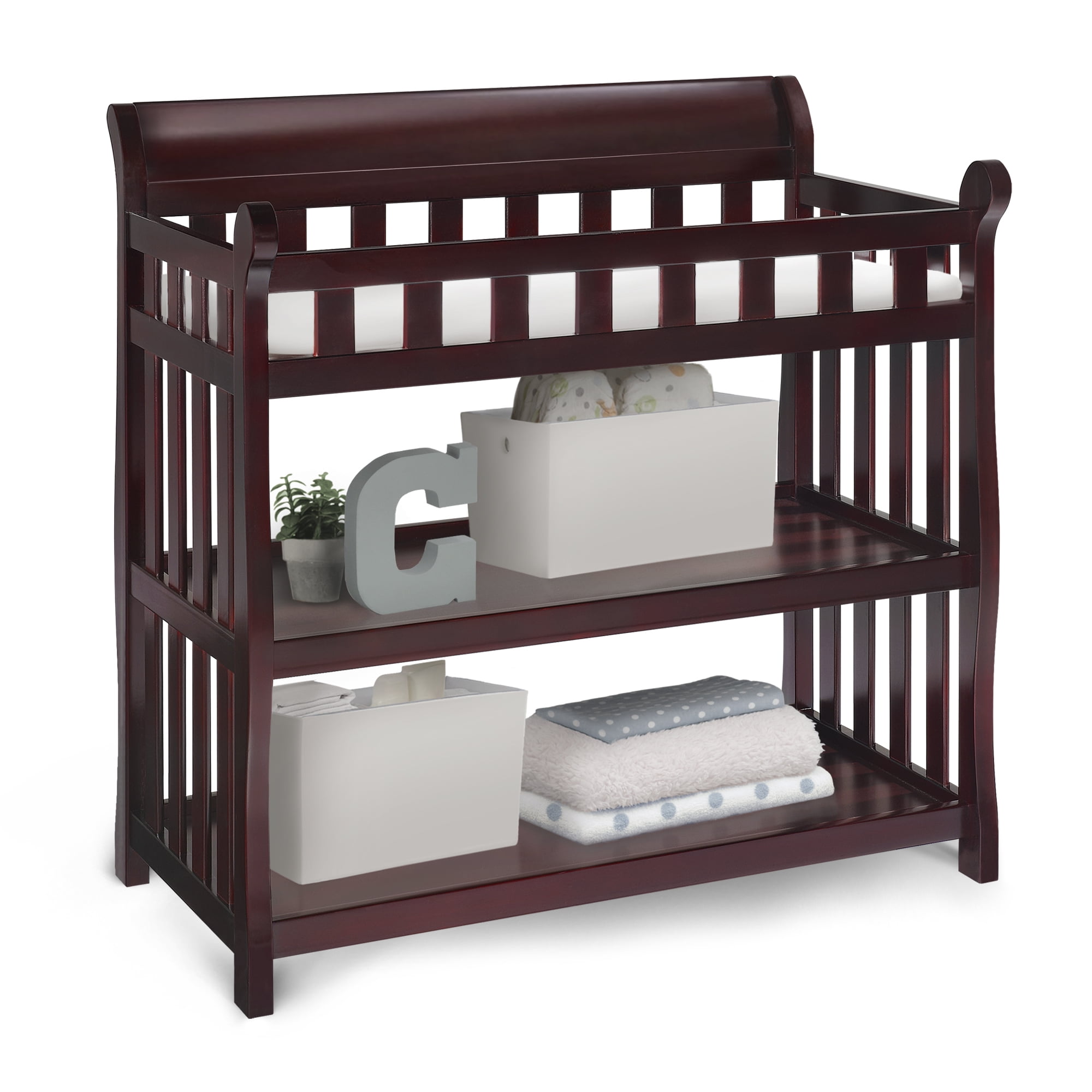Delta Children Eclipse Changing Table with Pad White Walmart
