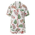 thumbnail image 5 of Women Christmas Pajamas Sets Short Sleeve Button Down ShirtsTops Shorts Set Fall Winter Xmas Holiday Sleepwear Loungewear, 5 of 7