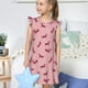 thumbnail image 4 of Balery Dachshund Dog Puppy Camisón de princesa para niñas, pijama de algodón con mangas abullonadas, suave y bonito.-Large, 4 of 6