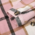 thumbnail image 5 of Summer Jacket For Women,Women Shacket Jacket Plaid Button Down Long Sleeve Shirt Fall Outfits 2024, 5 of 5