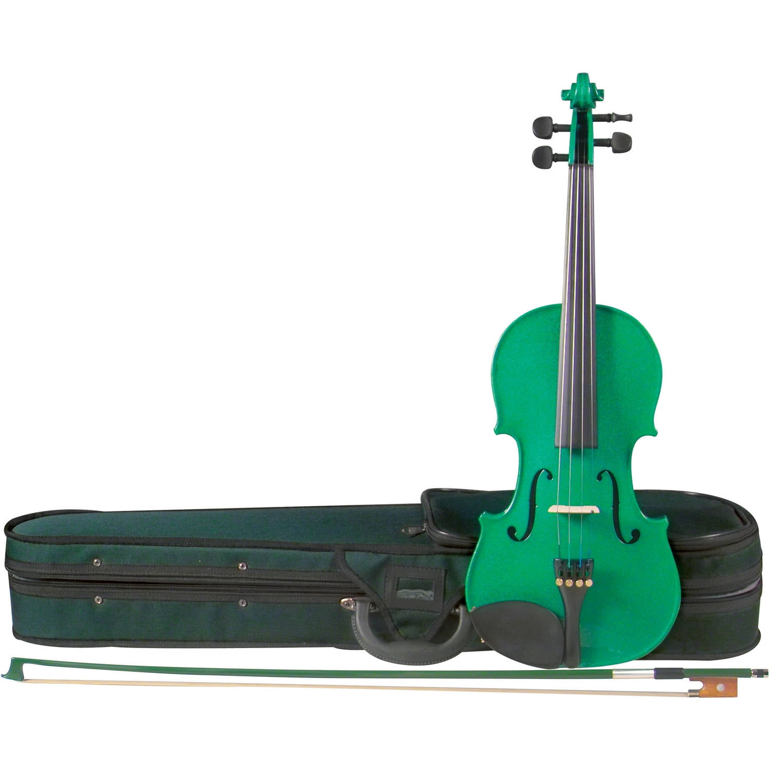 Cremona SV-75 Premier Novice Violin Outfit, Sparkling Green, 4/4 Size ...