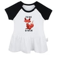 thumbnail image 2 of iDzn Zero Given Novelty Animal Fox Dresses For Baby, Newborn Babies Skirts, Infant Princess Dress, 0-24M Kids Graphic Clothes (Black Raglan Dresses, 0-6 Months), 2 of 5