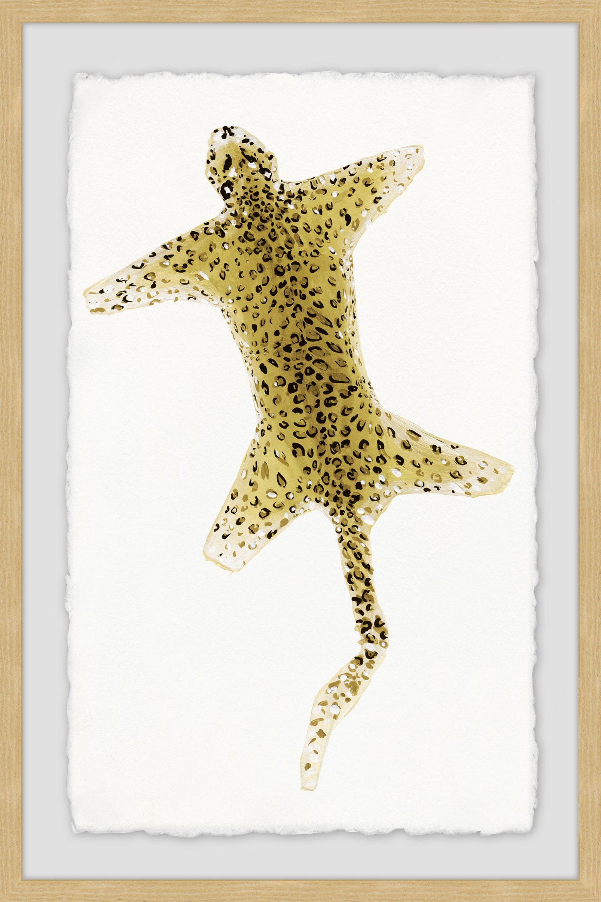 Cheetah Rug Framed Painting Print
