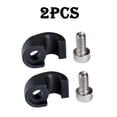 thumbnail image 1 of Mosiee Bike Brake Hose Guide Abs+Steel Bicycle Black 2Pcs C-Cable Hose Clamp Guide Adapter Plastic Replacement, 1 of 9