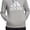 Medium Grey Heather/White, variant on adidas Women's Standard Loungewear Essentials Logo Fleece Hoodie, Medium Grey Heather/White
