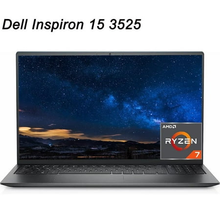Dell Inspiron 15 3525 Laptop, 15.6" FHD Display, AMD Ryzen 7 5825U, 32GB DDR4 RAM, 1TB SSD, AMD Radeon Graphics, Windows 11 Home
