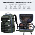 thumbnail image 4 of WITZMAN Carry On Travel Backpack for Men Convertible Nylon Backpack 3 in 1 Bag fit 17 Inch Laptop for Airplane 45L,B688 Army Green, 4 of 11