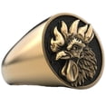 thumbnail image 2 of MayiaHey Rooster Ring, Rooster Animal Ring for Men, Vintage Rooster Zodiac Ring Punk Phoenix Bird Jewelry, Tribal Rooster Ring Rock Rooster Ring Retro Rooster Zodiac Ring Cock Chicken Ring, 2 of 2