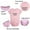 Pink, variant on iDzn Pack of 2, Baby No.1 & Baby No.2 Funny Rompers For Babies, Newborn Baby Unisex Bodysuits, Infant Jumpsuits, Toddler 0-24 Months Kids One-Piece Oufits