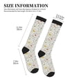 thumbnail image 4 of Pofeuu Colorful Mushrooms and Plants Print Compression Socks for Women & Men Circulation - Best Support for Nurses,Running,Athletic,Sports, 4 of 7