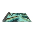 thumbnail image 2 of Ahgly Company Indoor Square Abstract Light Blue Modern Area Rugs, 7' Square, 2 of 4
