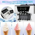 thumbnail image 4 of Missky Commercial Ice Cream Maker Machine with LCD Display & Auto Clean Function, 2200W, Silver & Black, 4 of 8