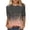 Khaki, variant on 3/4 Sleeve Blouses Women's 3/4 Sleeve Splatter Print Casual Loose Fit Tunic Top Crewneck Summer Shirts for Business Casual Outfits Blouses S-5XL
