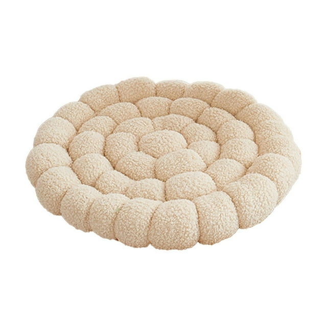 Cojín suave de lana de cordero gruesa de 40x40 cm, color liso, para alféizar de ventana, silla de comedor, silla de oficina, para el hogar, sala de estar, cocina, poliéster + Sp ex.
