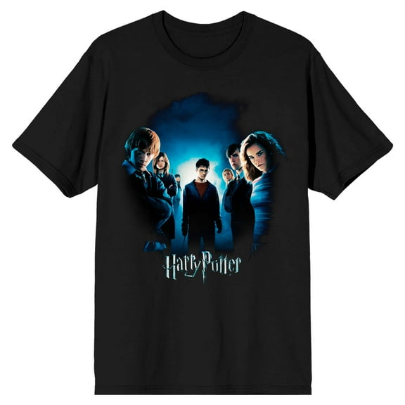 Harry Potter Hogwarts Students Men's Black T-shirt-Medium