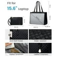 thumbnail image 5 of PU Lunch Storage Bag For Women Laptop Bag With Insulated Compartment, 5 of 13