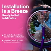 Brightz Wheel Bright LED Bicycle Light, Pink