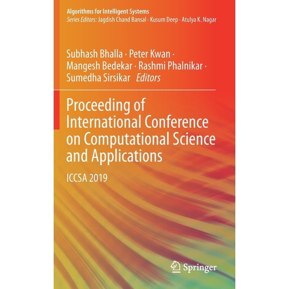 Algorithms for Intelligent Systems Proceeding of International Conference on Computational Science and Applications: Iccsa 2019, (Hardcover)