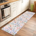 thumbnail image 2 of Runner Rug 2 x 6 Ft, Spring Wildflowers Washable Non-Slip Floor Mat for Kitchen Hallway/Entryway, Botanical Watercolor Floral Leaf Plant Long Kitchen Runner Area Rugs for Living Room, Low-Profile, 2 of 8