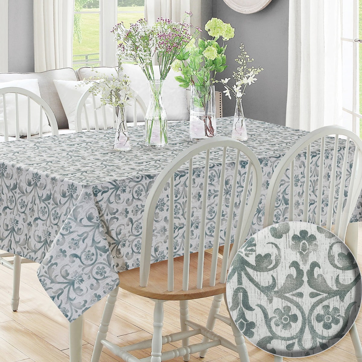 Aubrie Home Accents Bulwick Floral Scroll Kitchen Dining Room ...