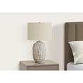 thumbnail image 4 of Lighting - 24"h Table Lamp - Cream Resin Base - Ivory Shade - Transitional Style, 4 of 8