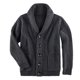 thumbnail image 4 of Suéter de otoño e invierno para hombre, suéter tipo cárdigan con cuello alto y un solo pecho y bolsillo, 4 of 6