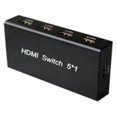 thumbnail image 1 of 4xem  115 x 60 x 24 mm 190g 5 Port 1080 p HDMI Switch, 1 of 1