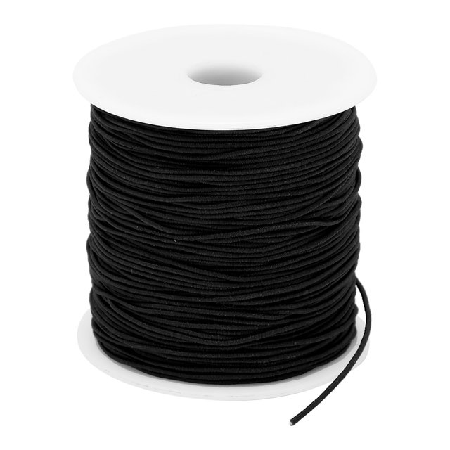 Hilo elástico, cordón elástico de 1 mm x 100 m, tecnología innovadora de cadena de cuentas para bricolaje