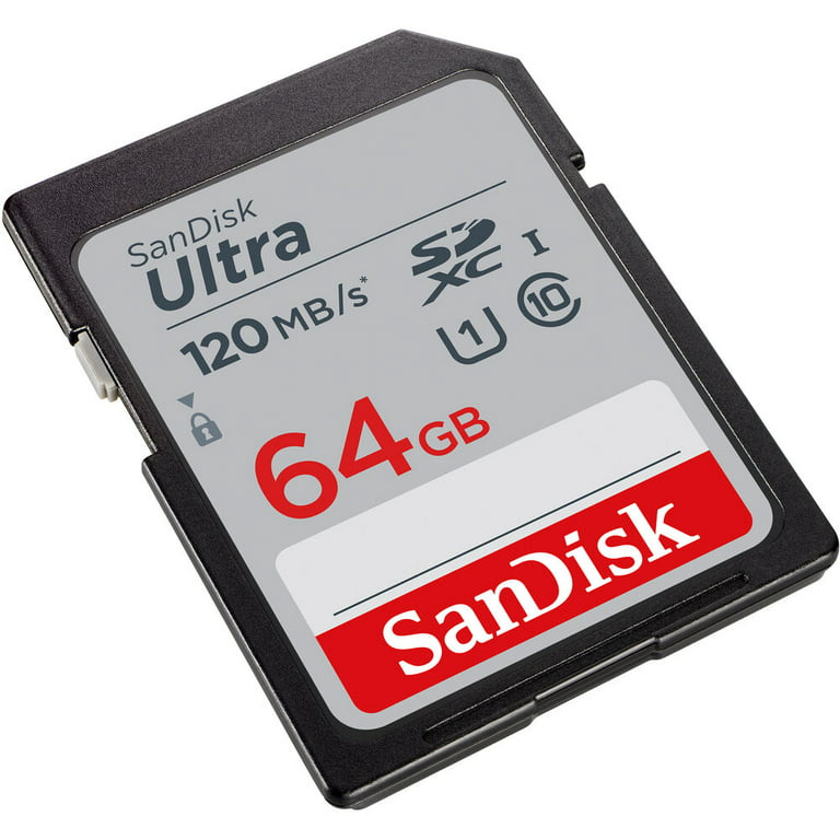Sandisk ultra 64 Go Micro SD carte mémoire micro SDXC Class 10 UHS-I  120Mb/s - Cdiscount Appareil Photo