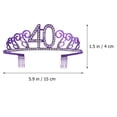 thumbnail image 3 of Miangastore Couronne Coiffe Violette 1Ensemble 5.9*4.7*1.6 Po Alliage, 3 of 8