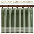 thumbnail image 3 of Velvet Curtains 84 inches Long - Sage Green Decorative Drapes Room Darkening for Living Room, Solid Green Curtains Thermal Insulated for Party/Hotel Hall, W62x L84, 2 Panels, 3 of 8