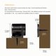 thumbnail image 3 of Keenkee - Juego de 2 cierres magnéticos para puerta de gabinete con imán de neodimio, cierre magnético para armario de cocina y cierre de puerta de armario, color negro, 3 of 6