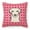 Yellow, variant on Black Labrador Hearts Fabric Decorative Pillow