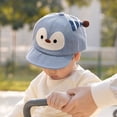 thumbnail image 4 of Baby Boys Girls Baseball Cap Windproof Sun Hat Infant Toddler Duckbill Cap Soft Brim Cartoon Penguin Pattern Casual Outdoor Hat, 4 of 6