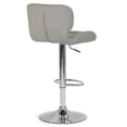 thumbnail image 5 of Set of 2 Amie Brown Backless Counter Stool with Gunmetal Gray Frame, 5 of 7