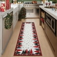 thumbnail image 3 of FairOnly Red 2'x10'Christmas RunnerRug for Bedroom Ultra Soft Festive Floor Mat for High-Traffic Areas Machine Washable Non Slip Low Pile Rug for Hallway, 3 of 7