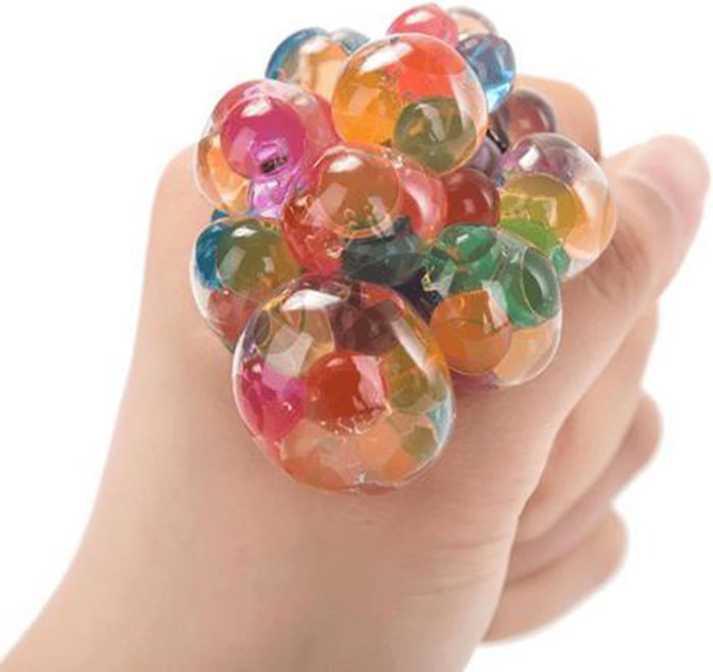 Psychedelic Rainbow Stress Reliever Ball, Psychedelic Rainbow Stress Balls, Rainbows Stress-Ball, Rainbows Stress-Ball Squishy, for Office Workers and Students to Relieve Stresses (5 pcs)
