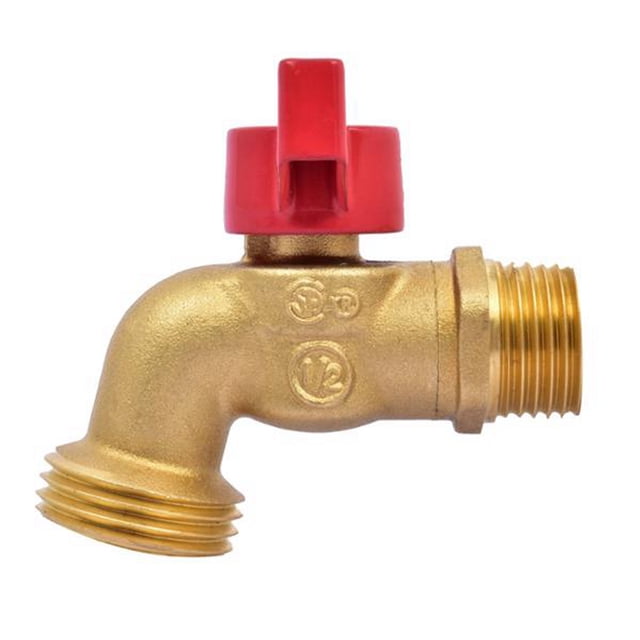 llave para lavadero y jardín 1/2 pulgada dorado