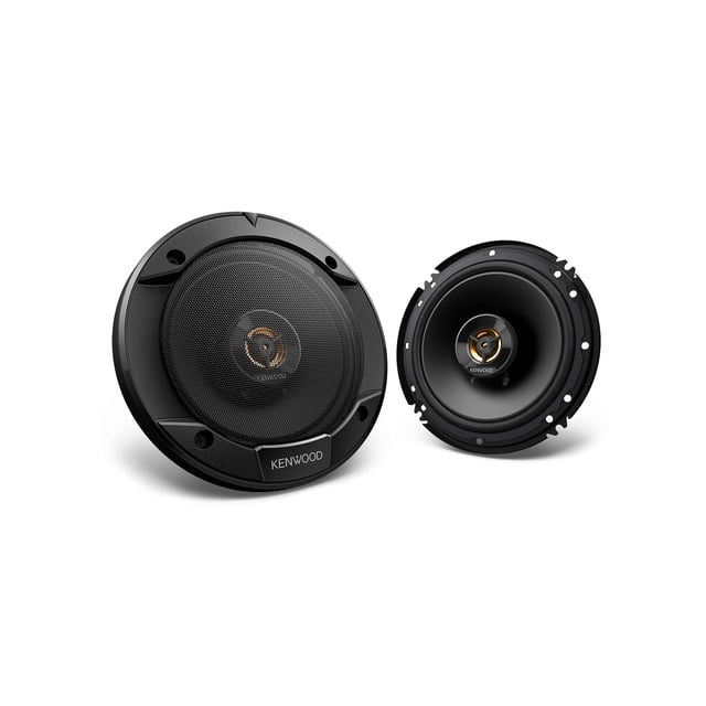 Kenwood KFC-1666R Altavoces para coche Road Series (par) - Altavoces coaxiales para coche de 2 vías de 6,5", 300 W, impedancia de 4 ohmios, woofer de tela y tweeter de cúpula equilibrada, diseño de im