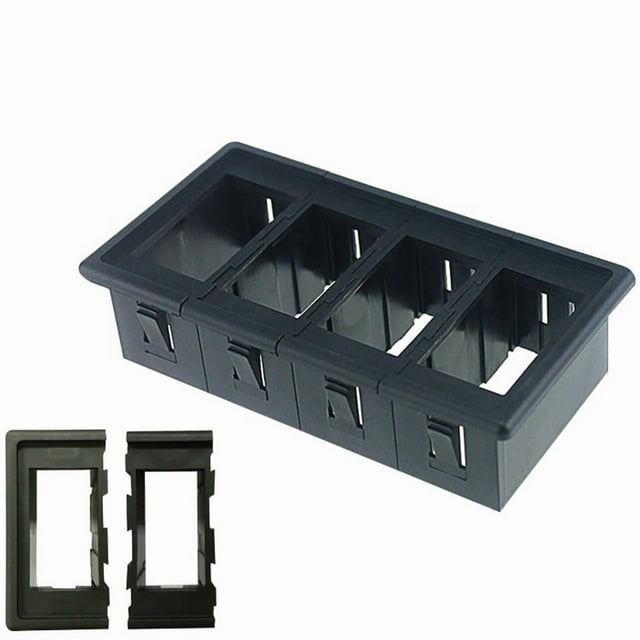 KAKOWELY 1 Set Switch Panel Housing Holder: Automotive Rocker Switch Panel Holder - Inner Size 22x38x27mm - Precision Fit For Cars And Marine Boats,6.38X"X2.36"X1.18"