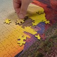 thumbnail image 5 of Ambesonne Canyon Jigsaw Puzzle, Sunset at Valley Nature, Heirloom-Quality Fun Activity for Family Durable Cardboard, 1000 pcs, Red Yellow, 5 of 6