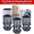 thumbnail image 5 of 4X Patins de Support pour Machine à Laver Réglables Anti-Vibration pour Laveuse et Sécheuse, 5 of 5