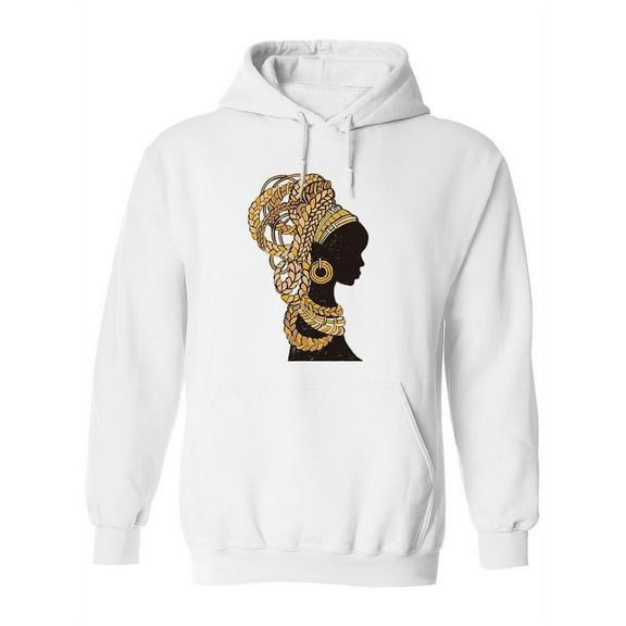 Woman With Ethnic Hairstyle Hoodie Women -Image by Shutterstock, Female XX-Large