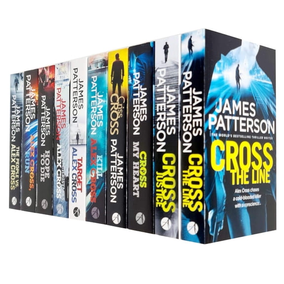 Pre-Owned James Patterson Alex Cross Collection 10 Books Set (Cross the Line, Cross Justice, Cross My Heart, Criss Cross, Kill Alex Cross, Target, Merry Christmas, Hope to Die, Run, The People vs. Alex Cross)