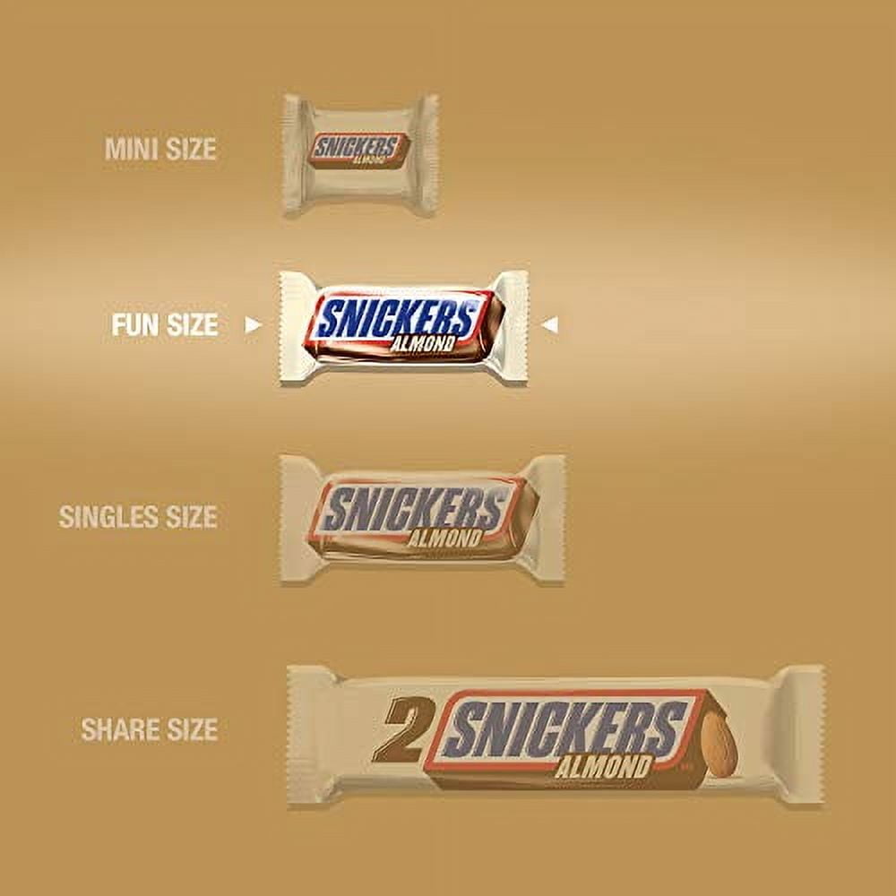 Almond Fun Size Chocolate Candy Bars 10.23-Ounce Bag (Pack of 6)