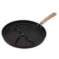 thumbnail image 3 of Sartén dividida para huevos y filetes, 3 en 1, multifuncional, evita que se peguen. Ideal para cocinar huevos y filetes de res en casa., 3 of 14