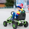thumbnail image 4 of Gymax Kids Pedal Go Kart 4 Wheel Ride On Toys w/ Adjustable Seat & Handbrake Green, 4 of 9