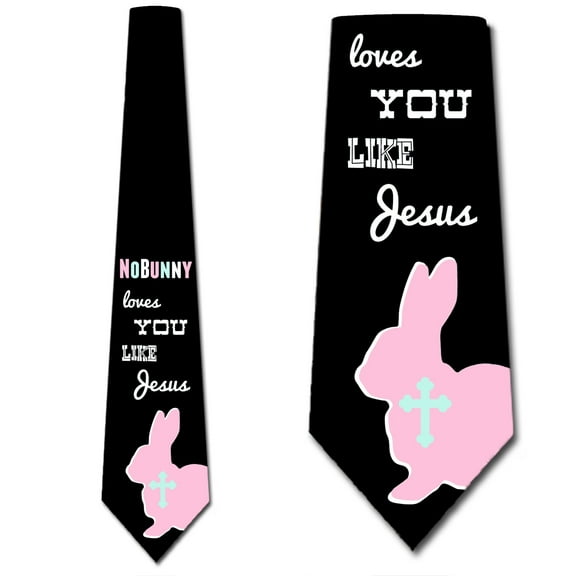 Easter Ties Mens Religious Holiday Cross Necktie by Three Rooker