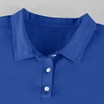 thumbnail image 6 of Men's Short Sleeve Polo Shirt with Chest Pocket, Relaxed Fit Breathable Business Casual Golf Tee for Men Blue S, 6 of 10